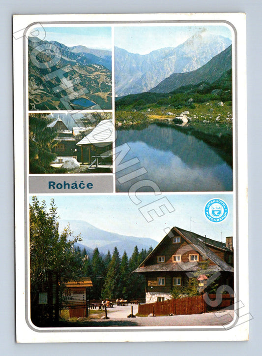 Pohlednice Slovensko Roháče horská chata a plesa (M23028)
