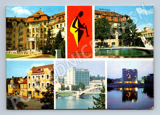 Pohlednice Slovensko Piešťany lázeňské hotely 1981 (M23032)