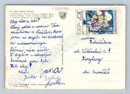 Pohlednice Slovensko Piešťany lázeňské hotely 1981 (M23032)