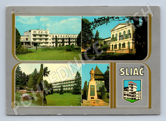 Pohlednice Slovensko Sliač kúpele a památník 1986 (M23035)