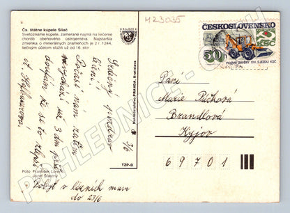 Pohlednice Slovensko Sliač kúpele a památník 1986 (M23035)