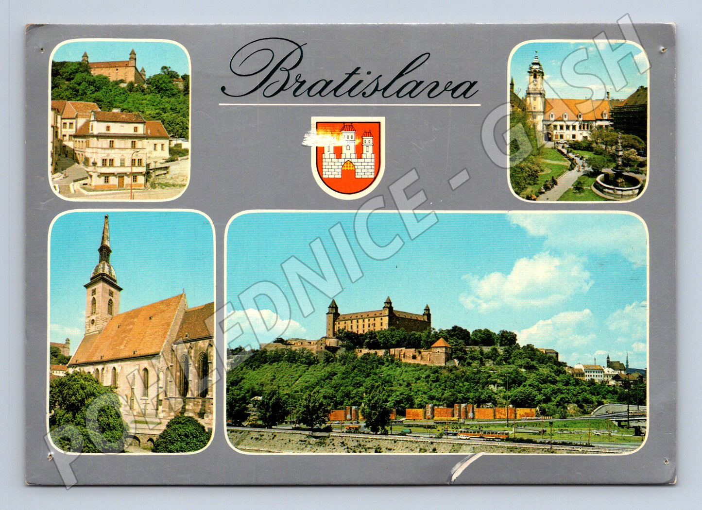 Pohlednice Slovensko Bratislava různé pohledy 1984 (M23036)