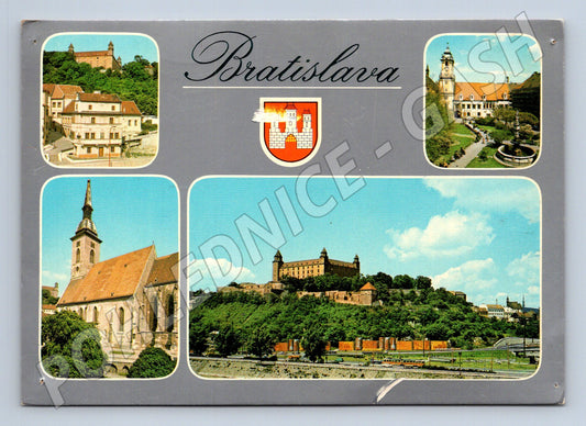 Pohlednice Slovensko Bratislava různé pohledy 1984 (M23036)