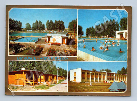 Pohlednice Slovensko Diakovce Horné Saliby koupaliště 1973 (M23038)