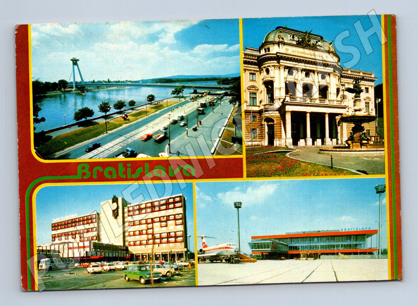Pohlednice Slovensko Bratislava koláž 1980 (M23041)