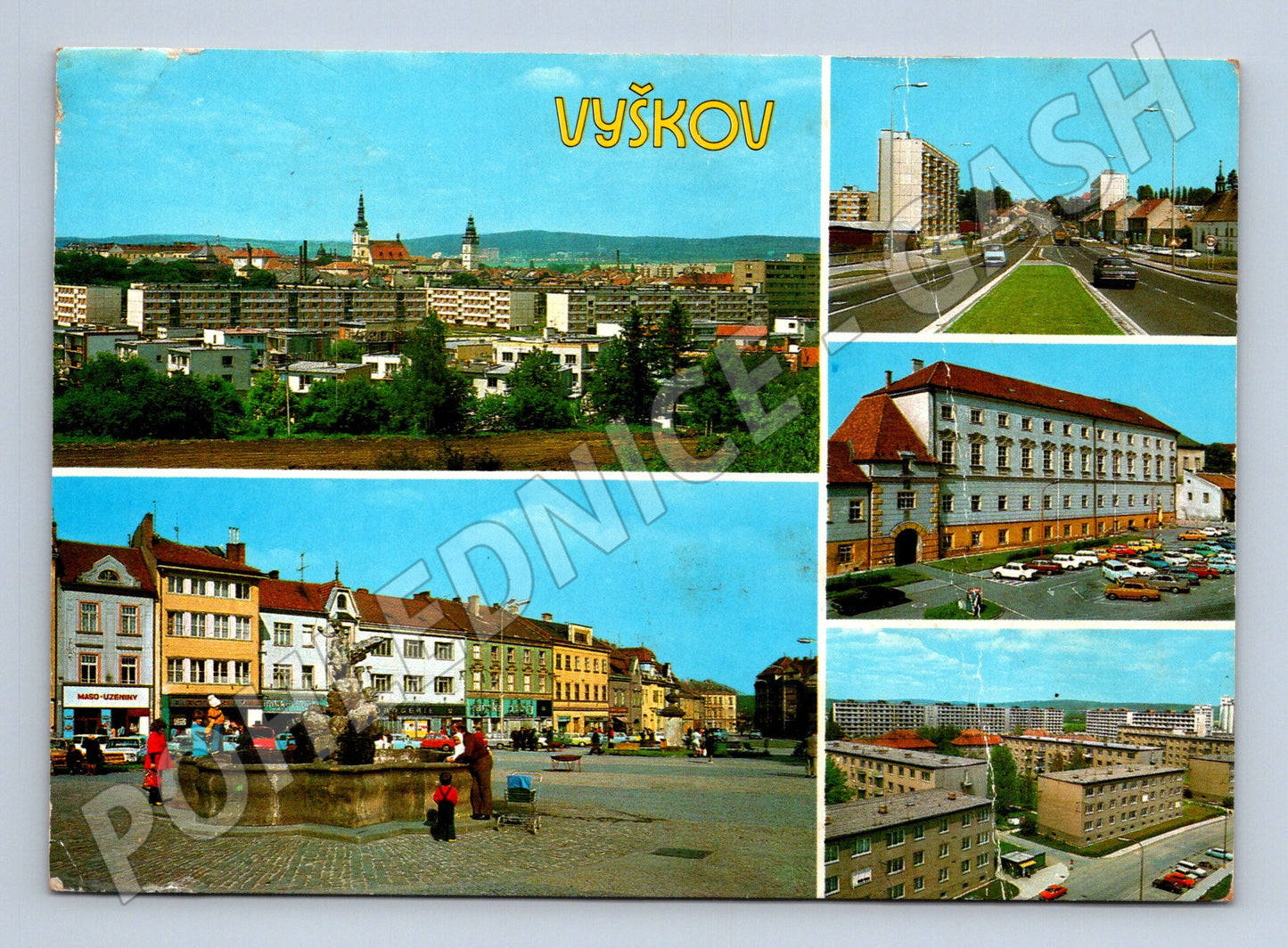 Pohlednice Vyškov více záběrů 1983 (M23044)