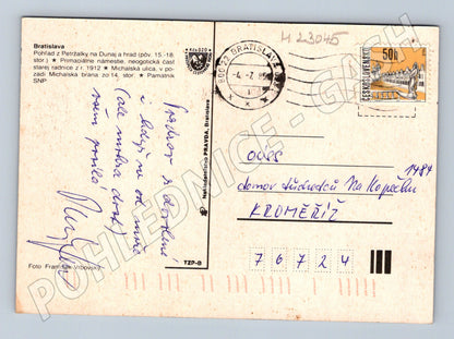 Pohlednice Slovensko Bratislava 1984 (M23045)