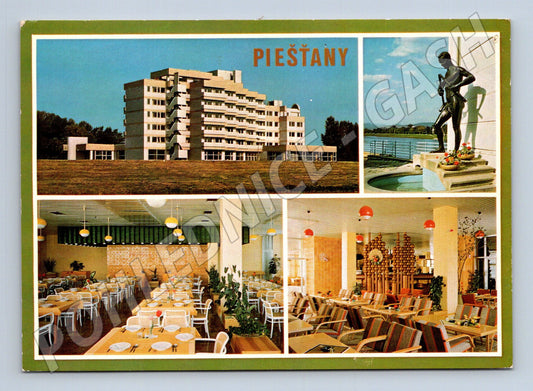 Pohlednice Slovensko Piešťany moderní budova (M23046)