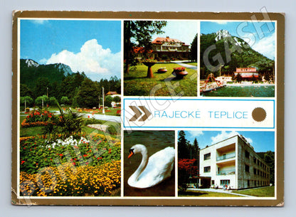 Pohlednice Slovensko Rajecké Teplice multi-view 1975 (M23053)