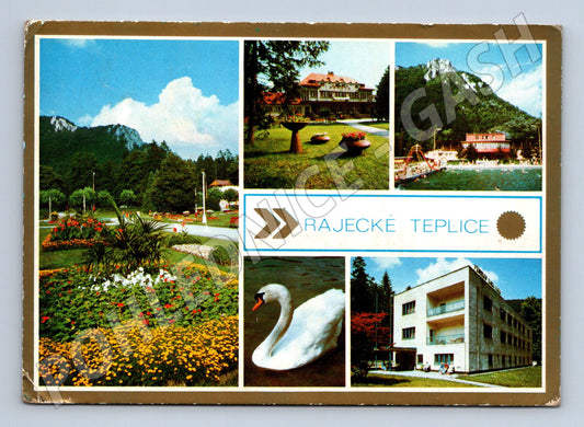 Pohlednice Slovensko Rajecké Teplice multi-view 1975 (M23053)