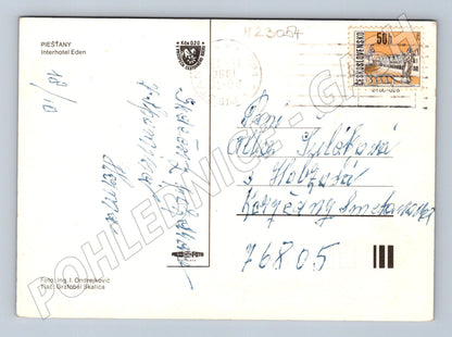 Pohlednice Slovensko Piešťany Hotel Eden 1980 (M23054)