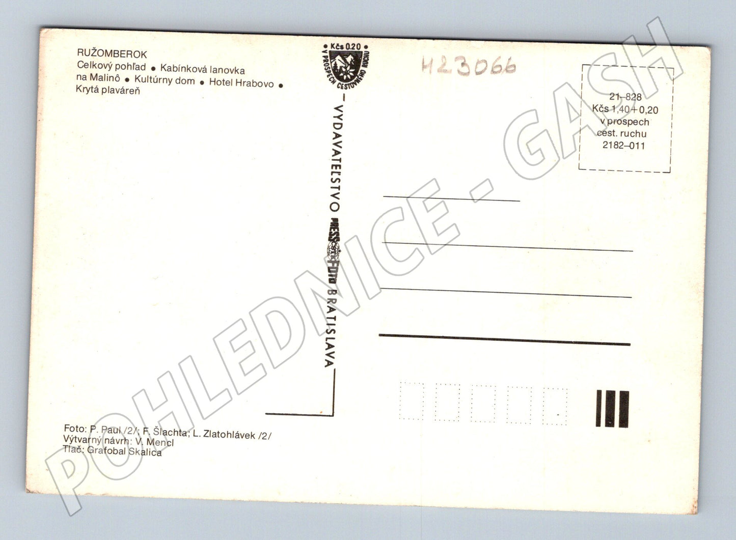 Pohlednice Slovensko Ružomberok lanovka budovy (M23066)