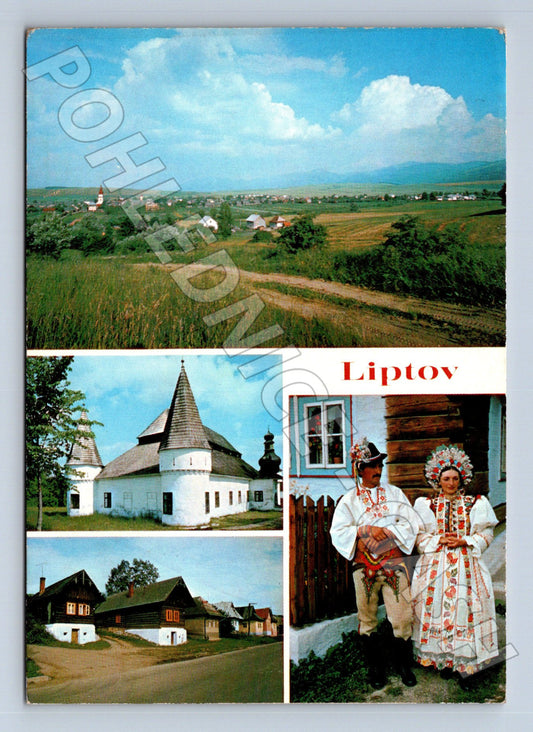 Pohlednice Slovensko Liptov folkór a krajina (M23078)