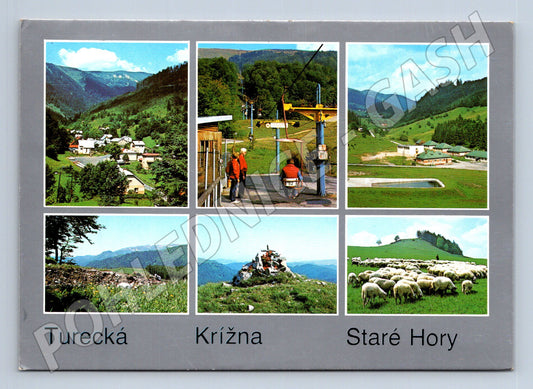 Pohlednice Slovensko Turecká, Krížna, Staré Hory 1995 (M23084)