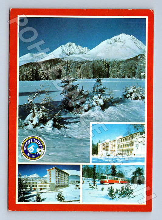 Pohlednice Slovensko Vysoké Tatry zimní motiv 1982 (M23087)