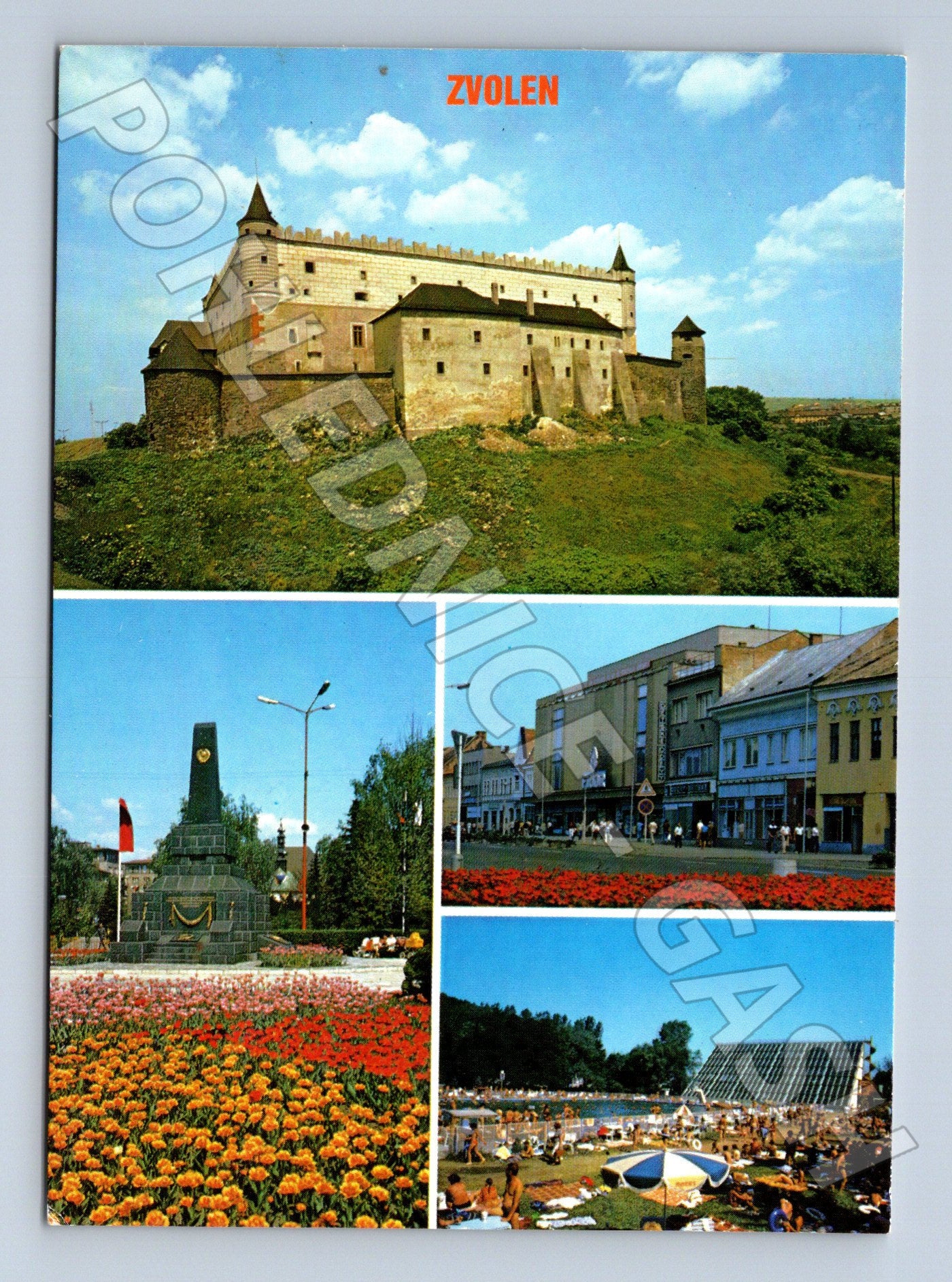 Pohlednice Slovensko Zvolen multi-view 1989 (M23093)