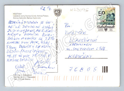 Pohlednice Slovensko Piešťany lázeňské budovy 1965 (M23096)