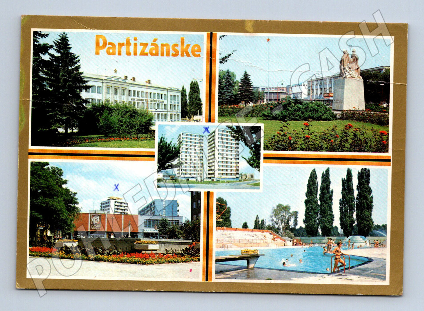 Pohlednice Slovensko Partizánske město 1984 (M23100)