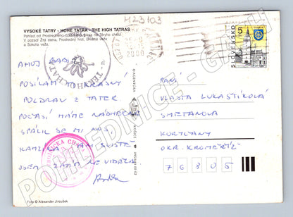 Pohlednice Slovensko Vysoké Tatry hory jezera 2000 (M23103)