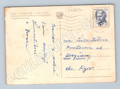 Pohlednice Slovensko Vysoké Tatry Kriváň 1970 (M23117)