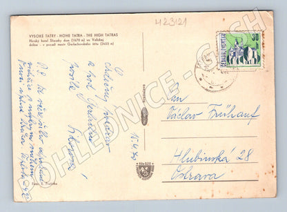 Pohlednice Slovensko Vysoké Tatry Slezský dom 1970 (M23121)