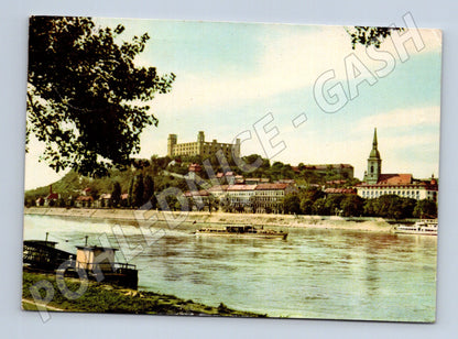 Pohlednice Slovensko Bratislava hrad Dunaj 1968 (M23122)
