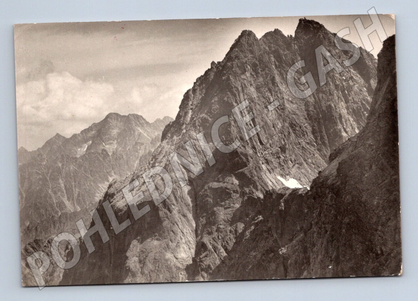 Pohlednice Slovensko Tatry Ganek Ladový štít 1990 (M23131)