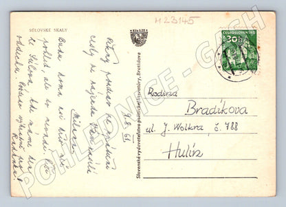 Pohlednice Slovensko Súľovské skaly 1961 (M23145)