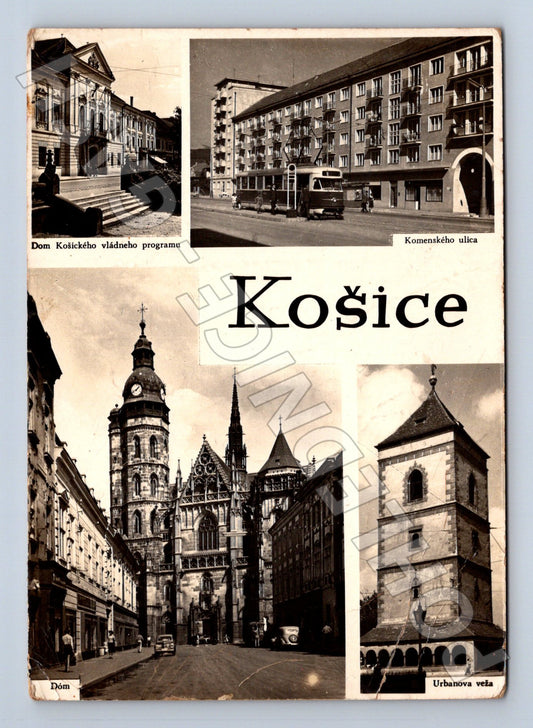 Pohlednice Slovensko Košice multi-view 1954 (M23148)