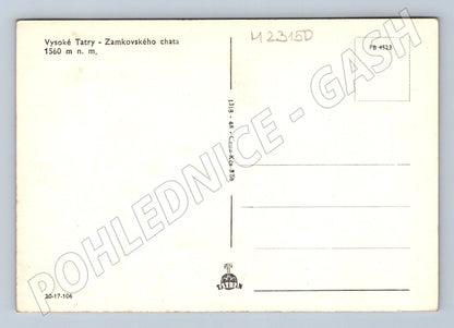 Pohlednice Slovensko Vysoké Tatry Zamkovského chata 1948 (M23150)