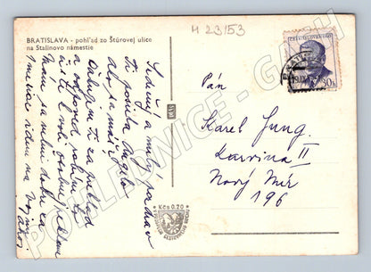 Pohlednice Slovensko Bratislava Štúrova ulice 1950 (M23153)