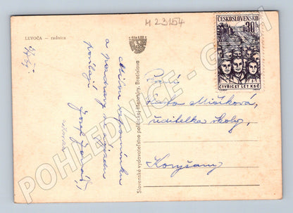 Pohlednice Slovensko Levoča radnice 1961 (M23154)