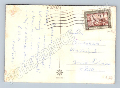 Pohlednice Rakousko vánoční svíčka a květy 1971 (M23161)