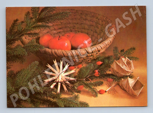Pohlednice vánoční motiv 1988 (M23180)
