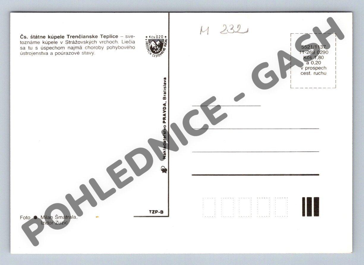 Pohlednice Trenčianske Teplice – víceobrázková pohlednice (M232)