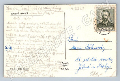 Pohlednice Dolní Lipová Jeseníky (M2321)