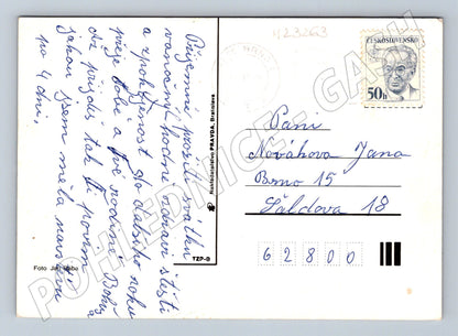 Pohlednice Vánoční zátiší se svíčkami 1978 (M23263)