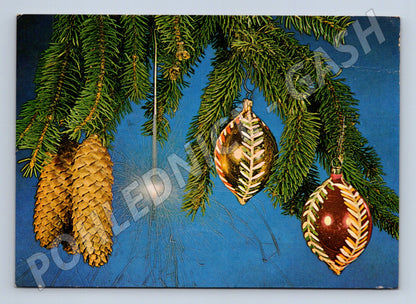 Pohlednice vánoční motiv prskavka 1974 (M23283)