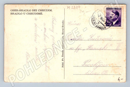 Pohlednice Horní Bradlo u Chrudimi 1944 (M2329)