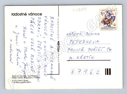 Pohlednice betlém Třešť Roštejn 1989 (M23291)