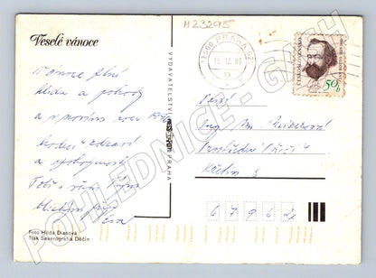 Pohlednice Vánoční betlém 1989 (M23295)
