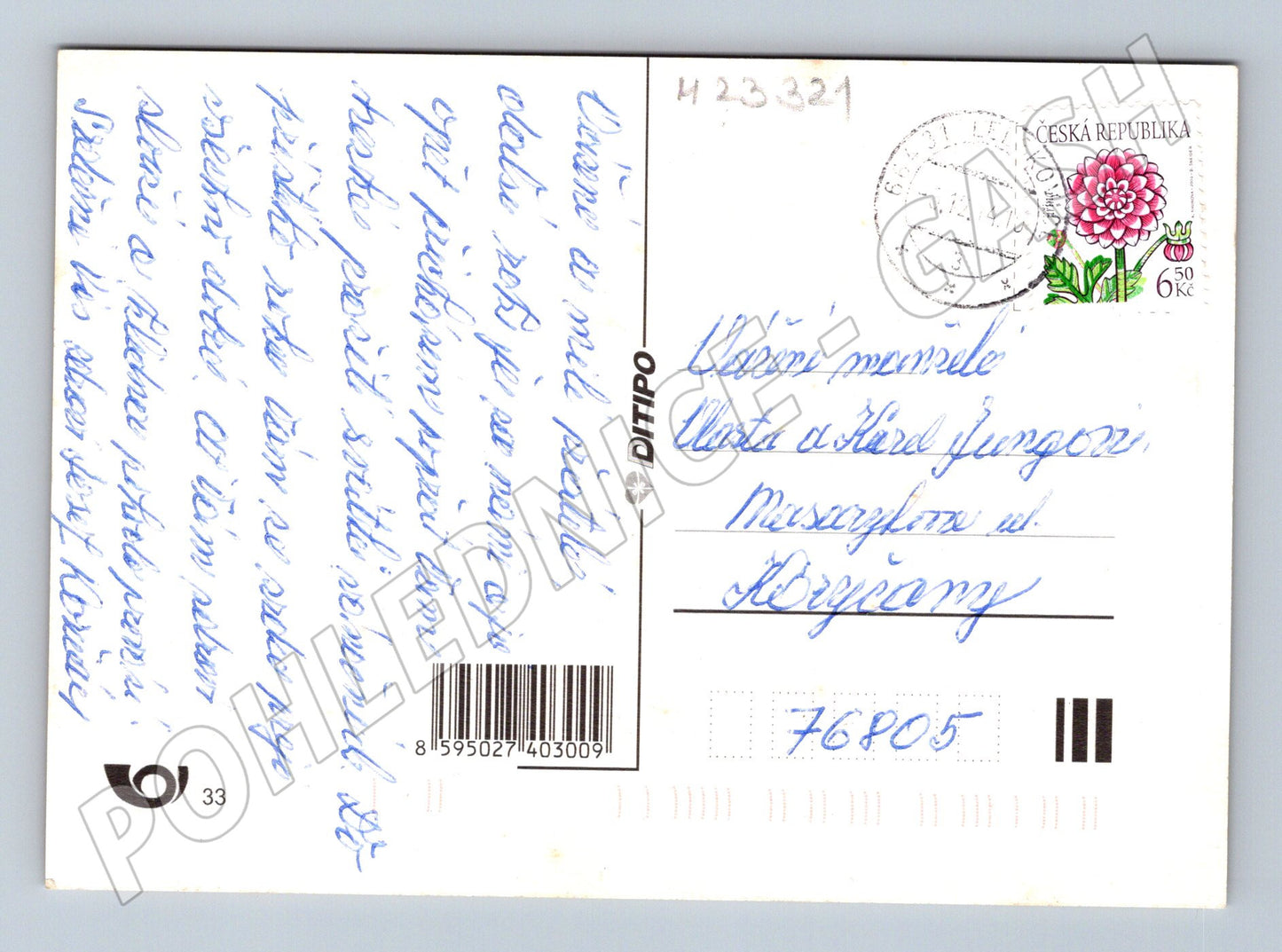 Pohlednice Vánoční novoroční motiv 2010 (M23321)