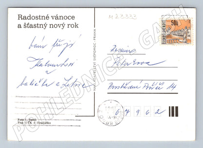 Pohlednice vánoční motiv 1962 (M23333)