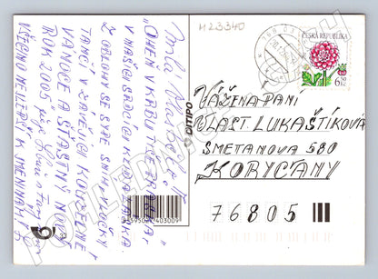 Pohlednice Vánoční a Novoroční zimní scéna 2004 (M23340)