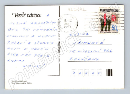 Pohlednice Vánoční zátiší 1989 (M23342)