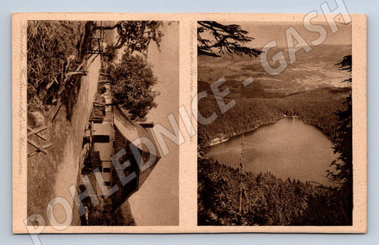 Pohlednice česká chalupa horské jezero (M2335)