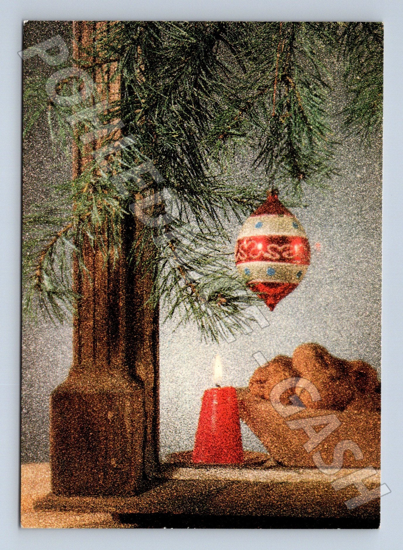 Pohlednice Vánoce ozdobený stromeček 1993 (M23367)