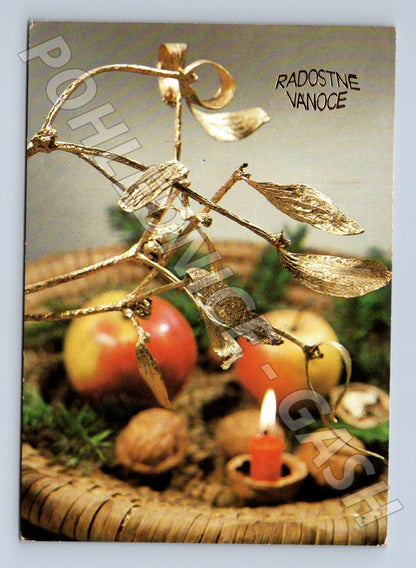 Pohlednice Vánoční zátiší 1986 (M23385)