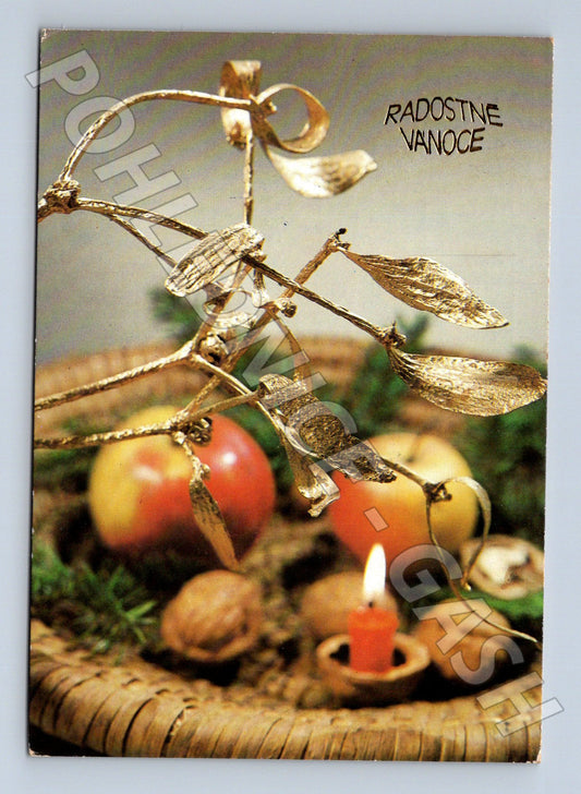 Pohlednice Vánoční zátiší 1986 (M23385)