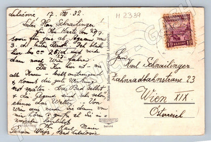 Pohlednice Luhačovice Malá Kamenná 1932 Československo (M2339)